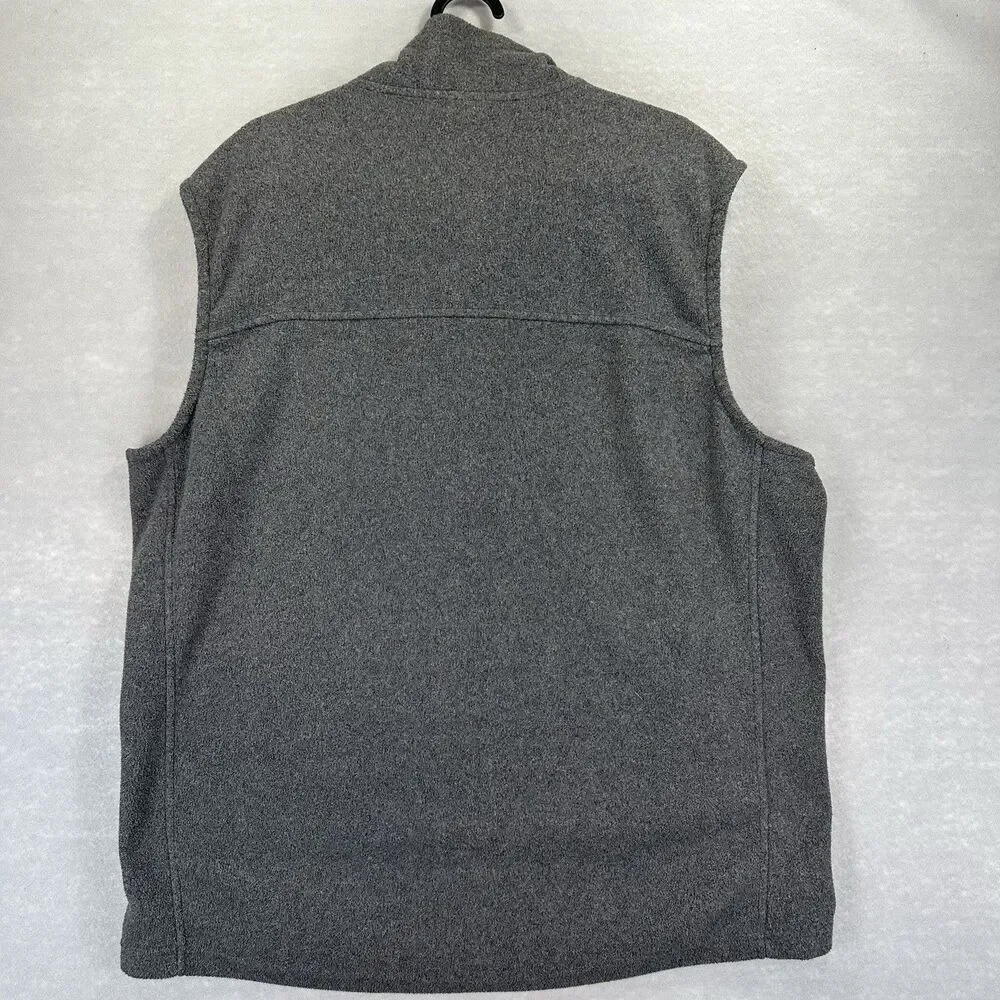 Mack’s Prairie Wings‎ Men's XL Gray Fleece Vest Hunting Multifunctional Full Zip